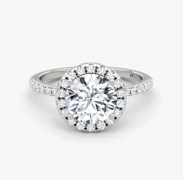The Halo Round Brilliant Engagement Ring