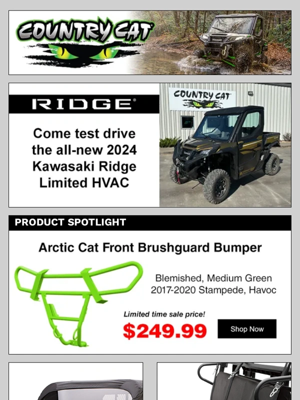Country Cat - ATV/UTV PRODUCT SPOTLIGHT: Arctic Cat Front Brushguard Bumper