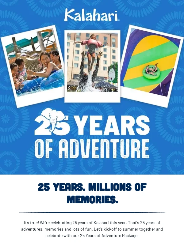 Kalahari Resorts - A Package 25 Years in the Making