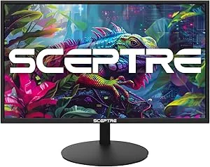 Sceptre 27-inch LED Monitor, 1080P, 99% sRGB, Dual HDMI, Built-in Speakers, Machine Black