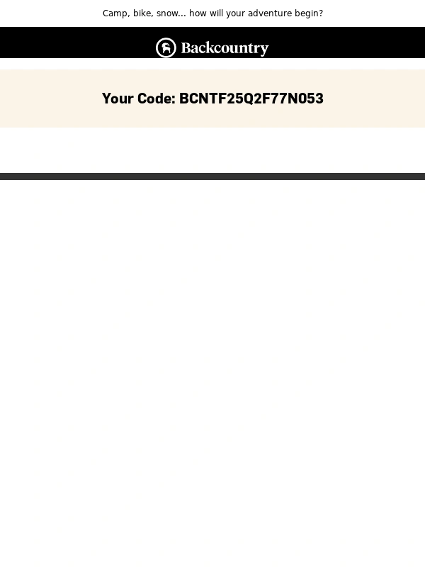 Backcountry - Your 15% code expires tomorrow!