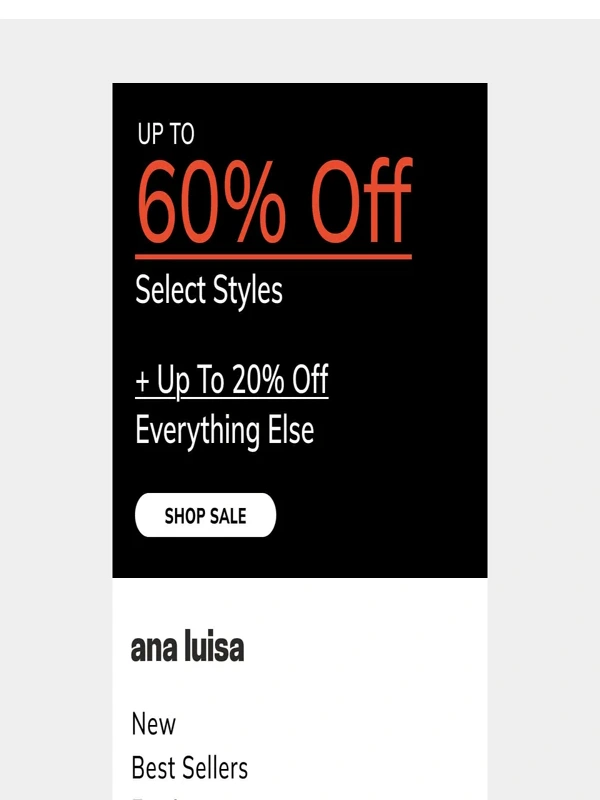 Ana Luisa - $46 OFF your earring stack ?