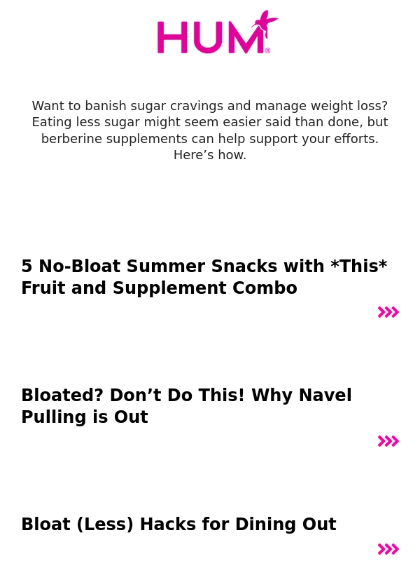 HUM Nutrition - How to stop sugar cravings now ?