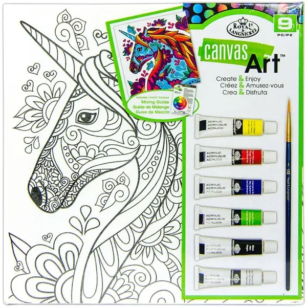 Canvas Art Paint Kit Unicorn