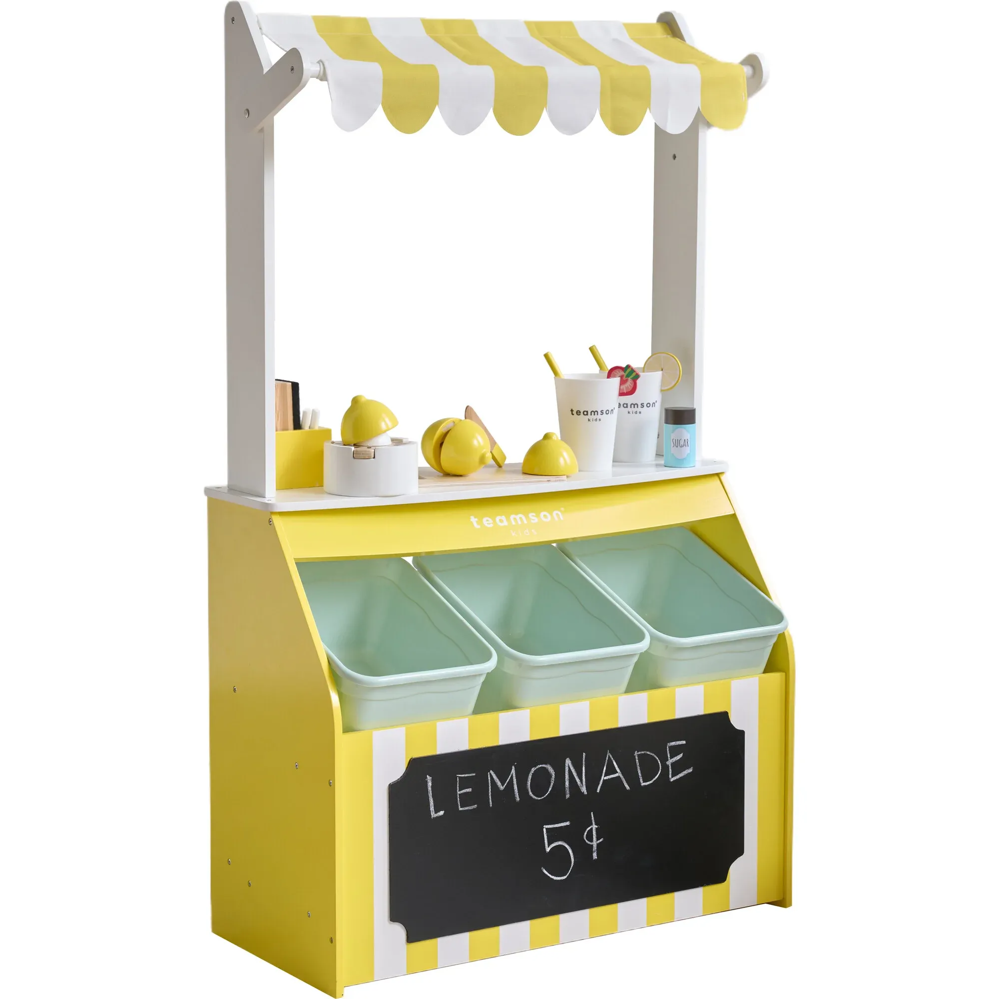 Teamson Home Lemonade Stand Playset with Interactive Accessories