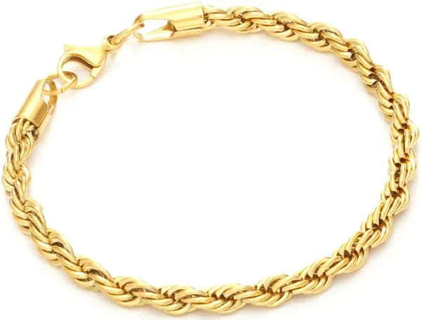 Unisex Gold Rope Bracelet