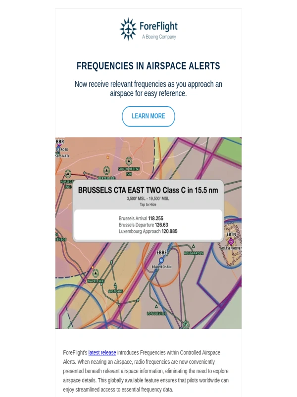 ForeFlight - ? Frequencies in Airspace Alerts in ForeFlight’s Latest Release