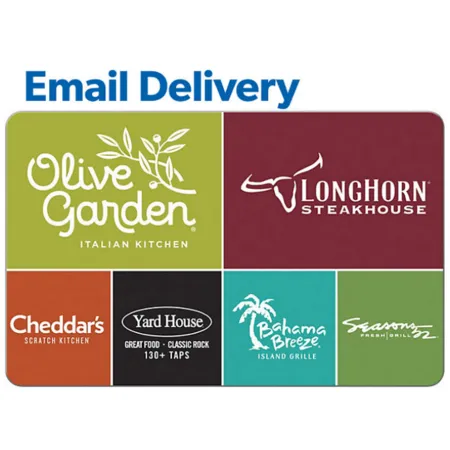 Sam's Club Members: $100 Darden Restaurants eGift Card (Olive Garden & More) $85 (Email Delivery)