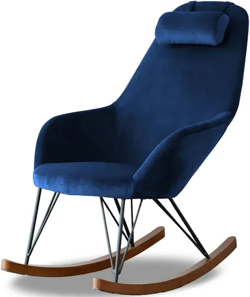 Ashcroft Furniture Chelsea Velvet Rocking Chair