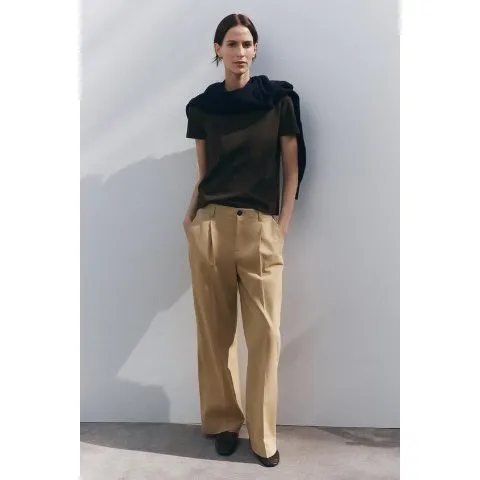 Zara INTERLOCK SHORT SLEEVE T-SHIRT