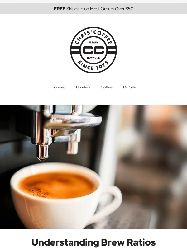 Chris Coffee - Understanding Brew Ratios