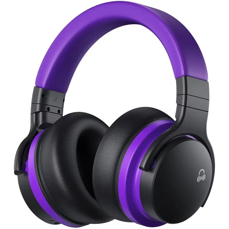 MOVSSOU - E7 Active Noise Cancelling Wireless Headphones, Over Ear