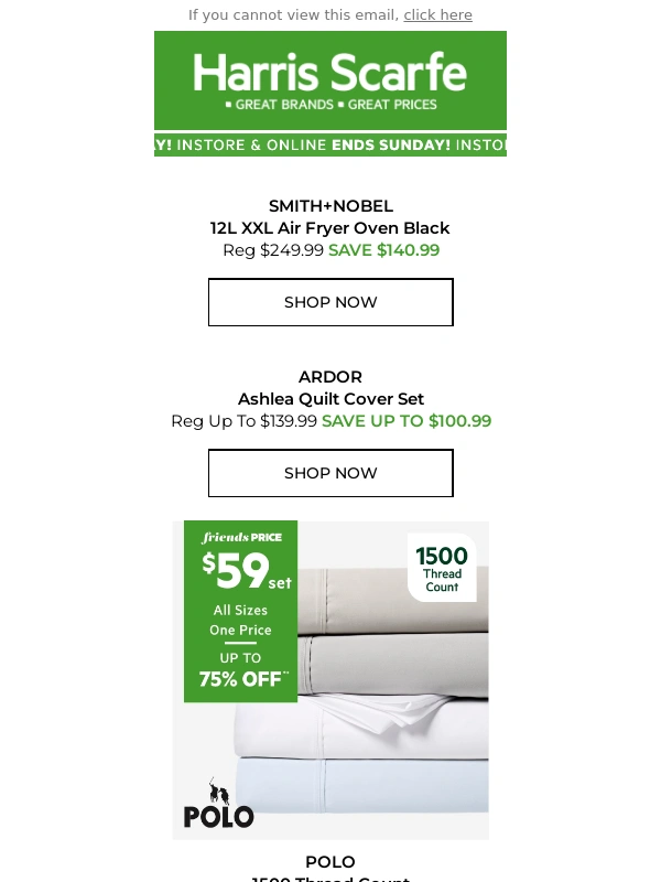 Harris Scarfe - Shop Fast,Save Big!