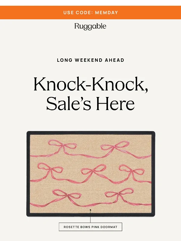 Ruggable - Long weekend plans?
