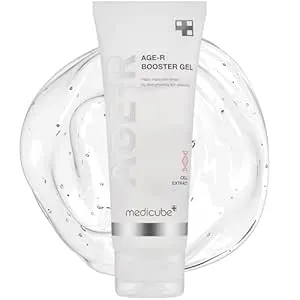 Medicube Age-R Booster Gel Serum for Skin Care Devices - Moisturizing and Nourishing Facial Serum with Plant Stem Cell Extract, Hyaluronic Acid, Collagen - Hypoallergenic Korean Skin Care