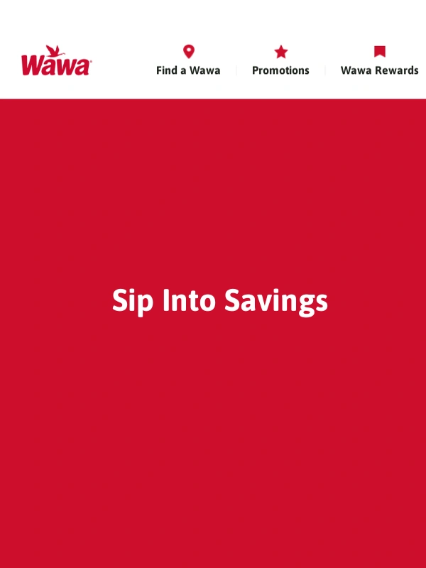 wawa - Join Rewards: $1 and $2 sips start TODAY!