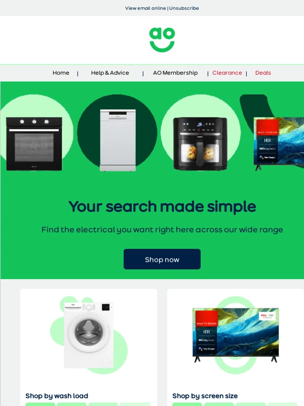 AO - The easy way to find electricals ?