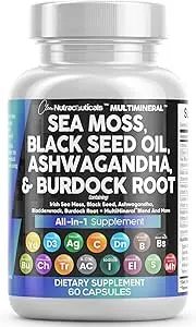 Clean Nutraceuticals Sea Moss Black Seed Oil