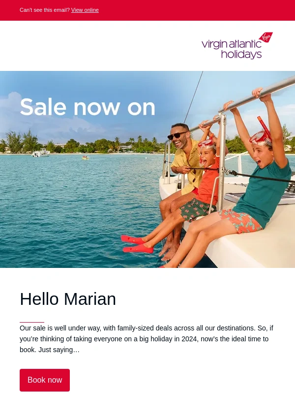 Virgin Atlantic Holidays - The sale is in full swing