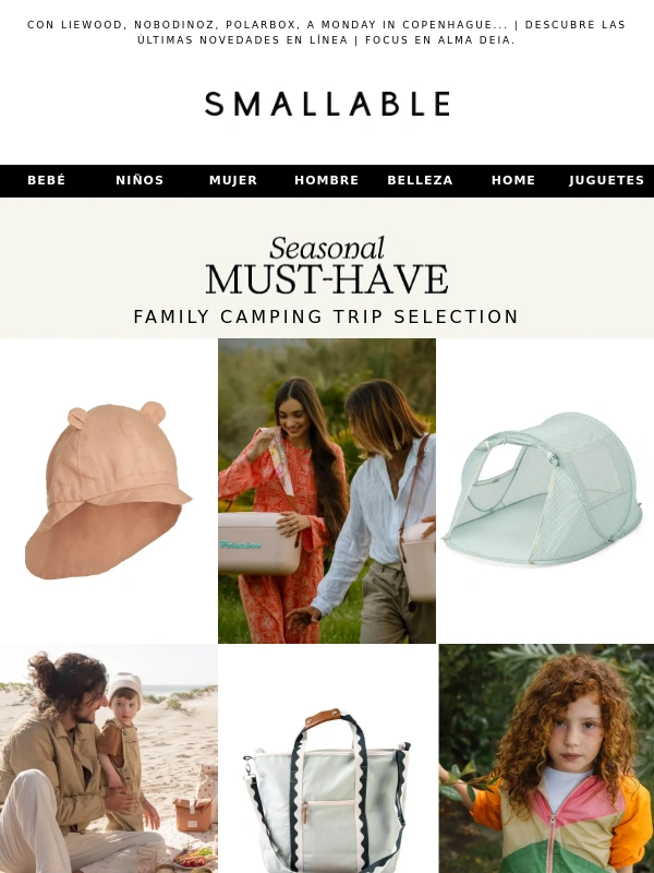 Smallable - New in: selección camping familiar