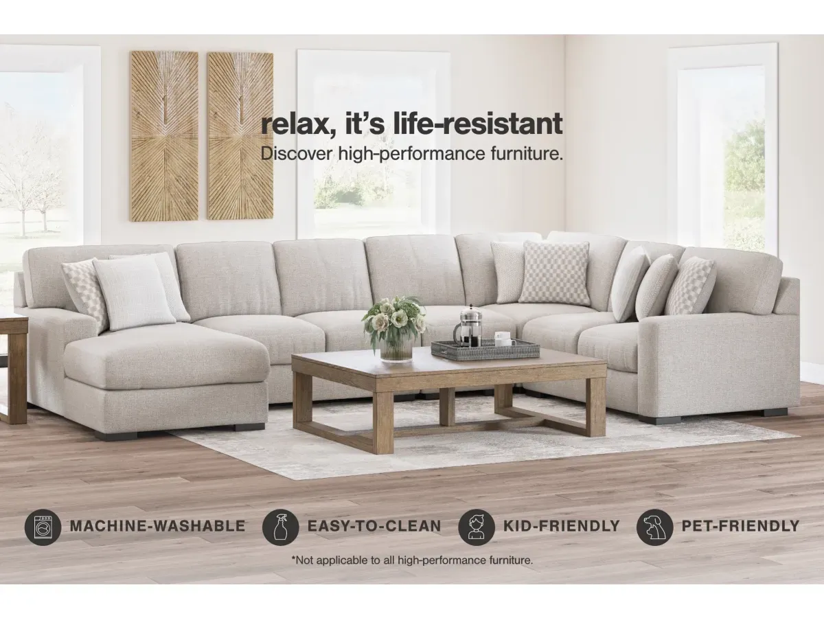 Larce 2-Piece Next-Gen Nuvella™ Performance Fabric Sofa Chaise