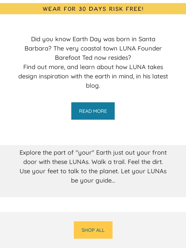 Luna Sandals - A Call to Reconnect - One Bare Step at a Time