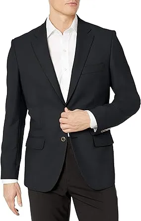 $49.90: Amazon Essentials Men's Long-Sleeve Classic-fit Button-Front Stretch Blazer at Amazon