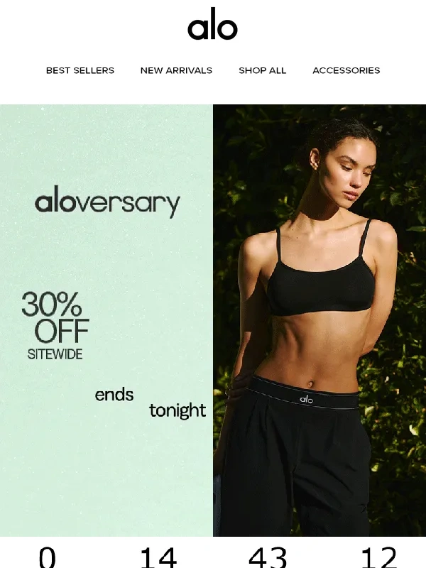 Alo Yoga - 30% OFF ENDS TONIGHT