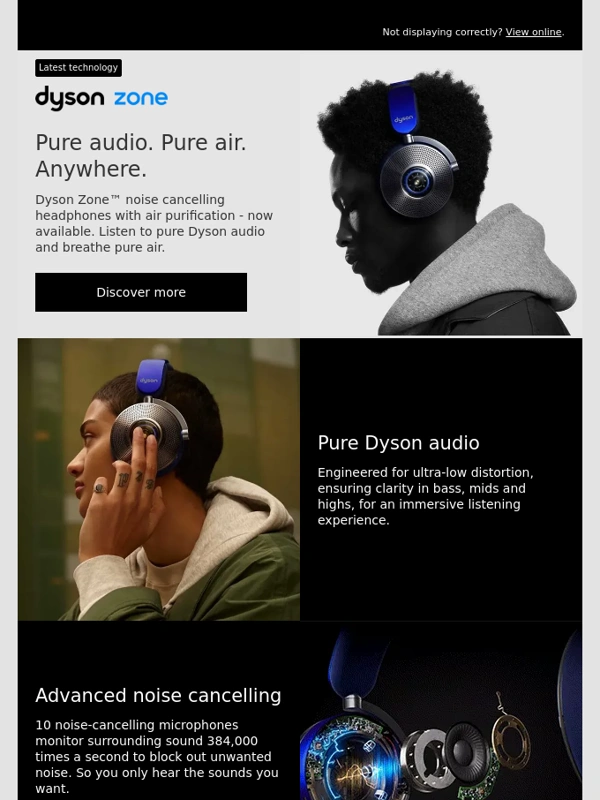 Dyson - Now available: Dyson Zone™ headphones with air purification