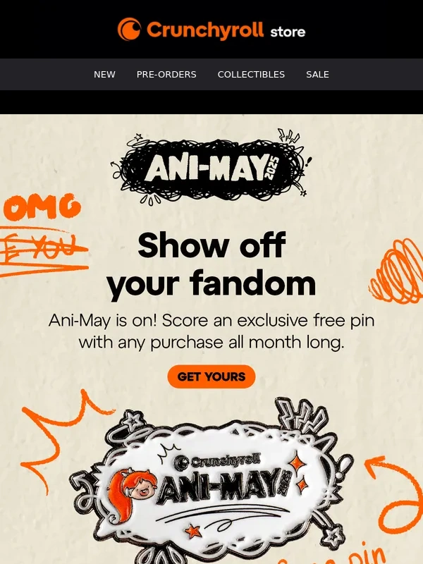 Crunchyroll - Celebrate Ani-May With a Free Gift ?