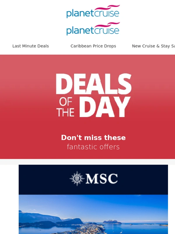 Planet Cruise - ? Our Deals of the Day