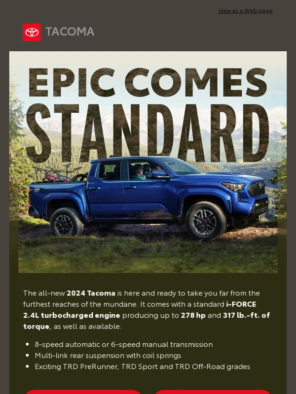 Toyota - The All-New 2024 Tacoma Has Arrived