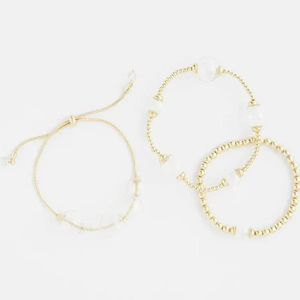 Chico's Women's Glass & Gold Bracelet