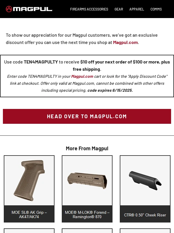 Magpul - Thank You,From Magpul