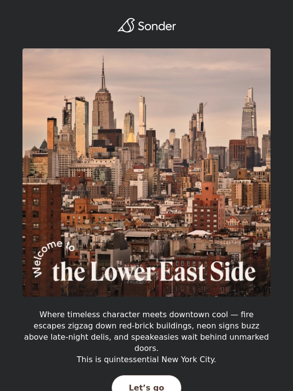 Sonder - New York? New neighborhood ?