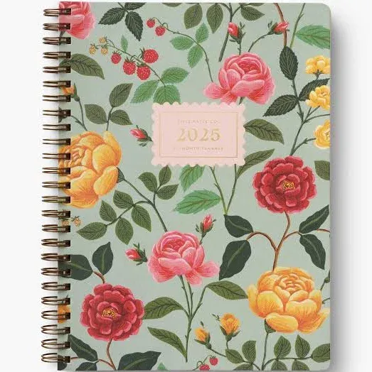 Rifle Paper Co. Roses 12-Month Softcover Spiral Planner