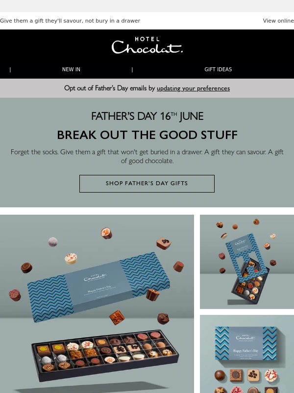 Hotel Chocolat - This Father’s Day,break out the good stuff