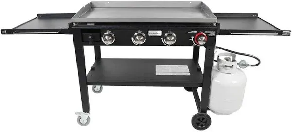 Razor 37 in. 4-Burner Portable Propane Gas Griddle with Folding Shelves and Lid
