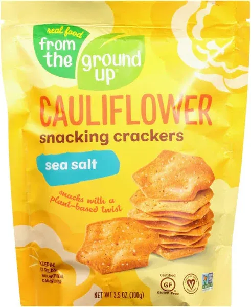 From The Ground Up Cauliflower Crackers Sea Salt