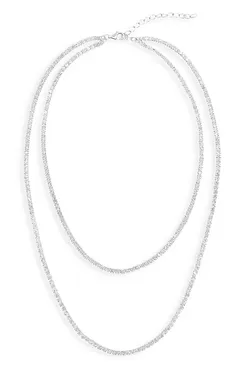 Shashi Double Tennis Necklace, 12