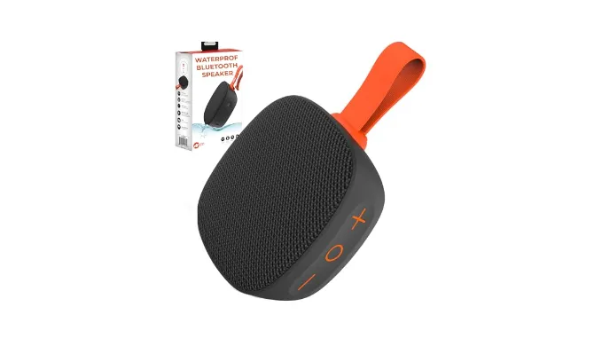PyleUsa Portable & Durable Bluetooth Mini Loud Speaker – TWS Stereo, Strong bass, Wireless Streaming,IPX7 Waterproof,Supports Micro SD/TF/AUX for Office/Home/Outdoor/Sports,Calls Handsfree – PCLSB1BK