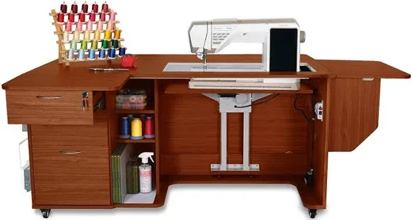 Kangaroo Sydney Lite Dual Rail Electric Lift Sewing Cabinet