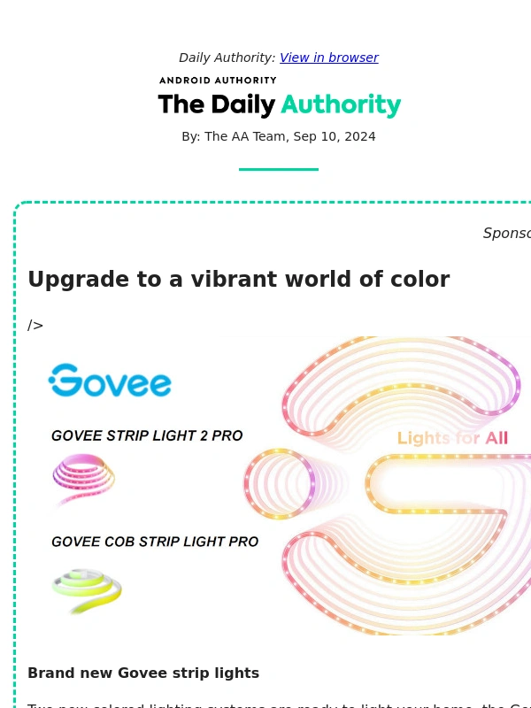 Android Authority - Daily Authority: Google Home app gets a massive update on the Pixel Watch 3