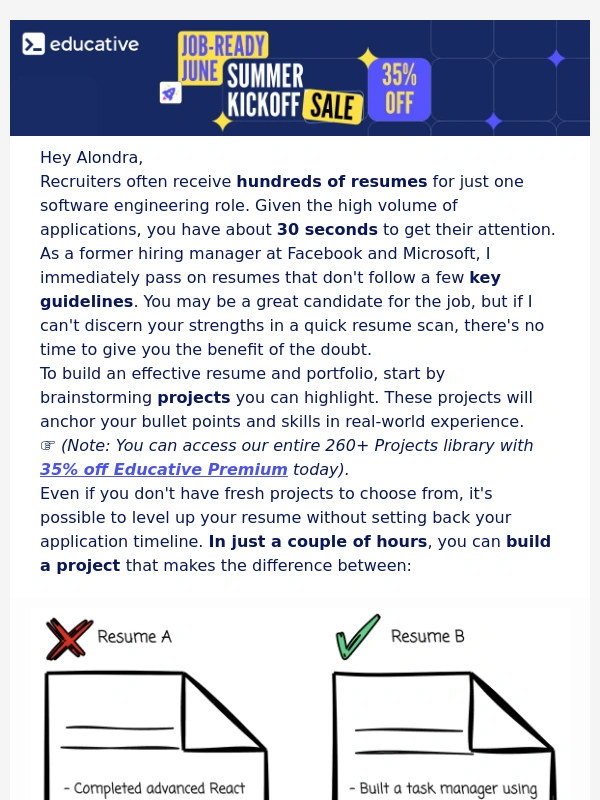 Educative - How to build a portfolio recruiters can't ignore