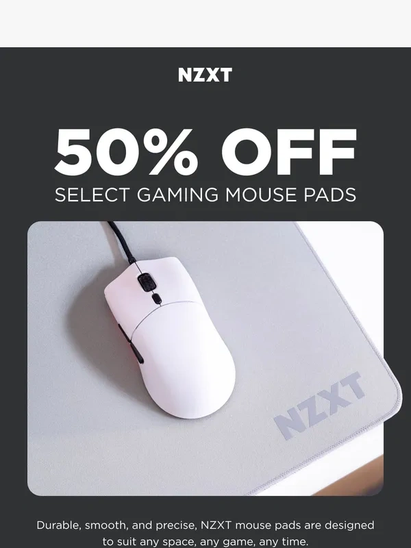 NZXT - 50% Off NZXT Mouse Pads