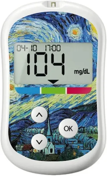 Starry Night OneTouch Verio Flex Glucometer
