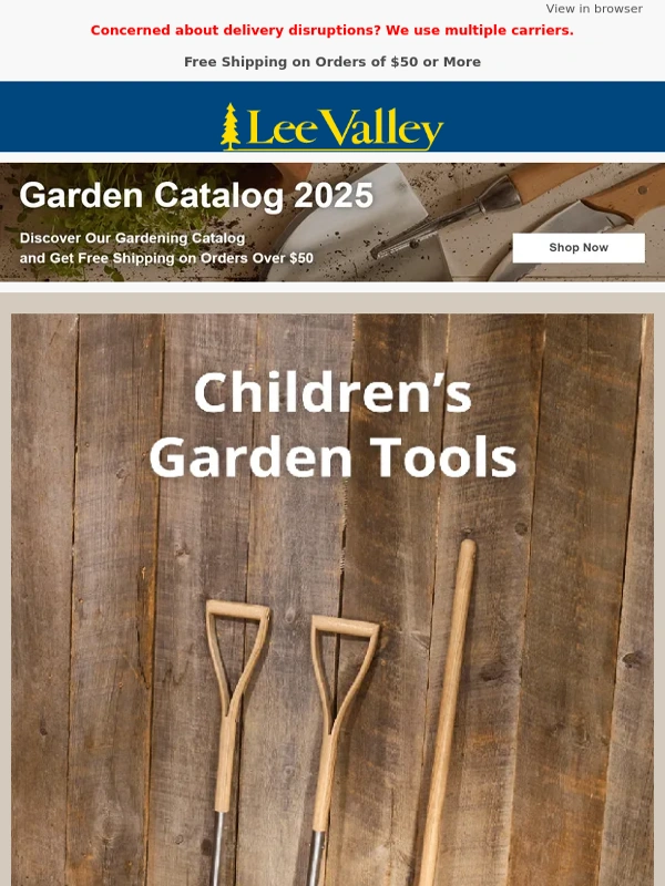Lee Valley Tools - Children’s Garden Tools Designed to Last