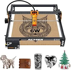 Acmer P1 S Pro Laser Engraver, 6W(6,000mW) Output Laser Engraving Machine, Laser Engraver Machine for Wood, Metal, Acrylic, Leather etc