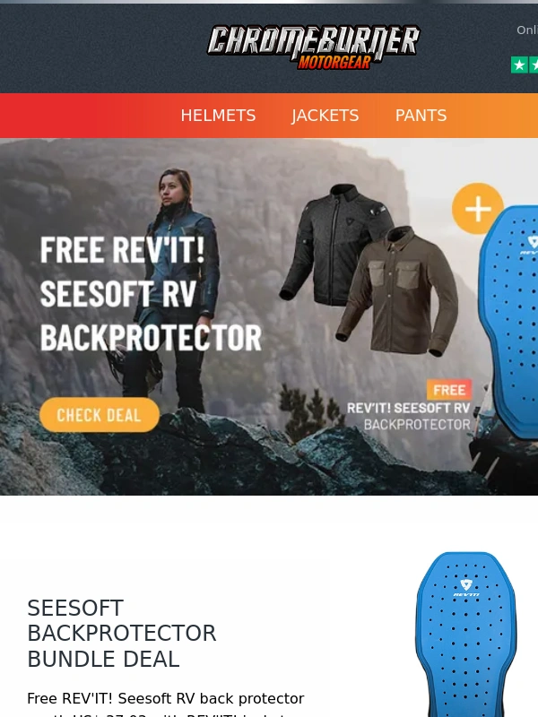 Chromeburner - Free REV'IT! Backprotector ?