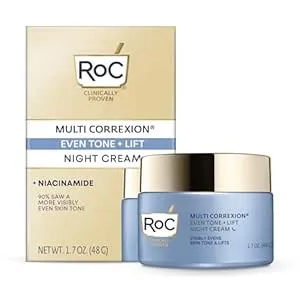 RoC Multi Correxion 5 in 1 Restoring/Anti Aging Facial Night Cream with Hexinol, 1.7 Ounces (Packaging May Vary)